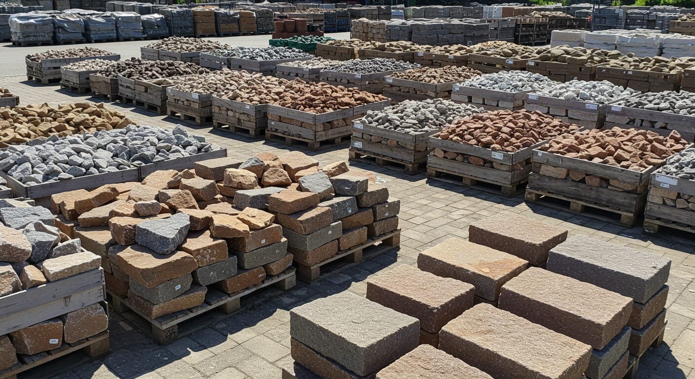 Ankara bahçesinde mıcır serilmesi sırasında m² hesabı yapan peyzaj ekibi