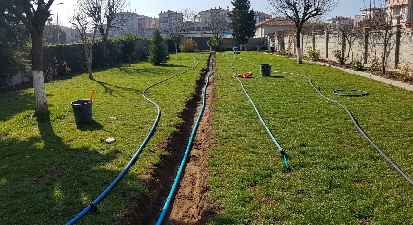 Otomasyonlu bahçe sulama sisteminin kontrol ünitesi