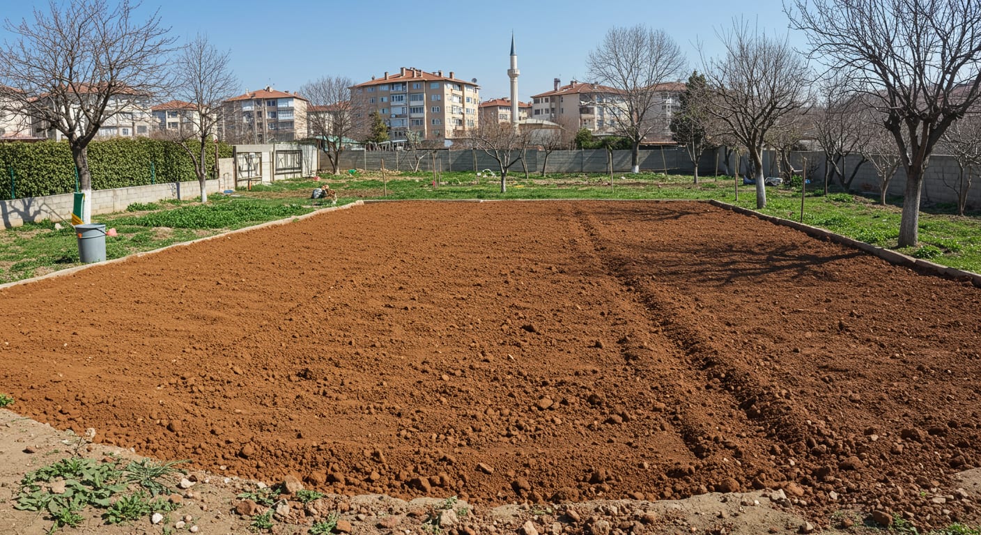 Ankara killi toprağına tarımsal alçı (jips) serpilerek ıslah uygulaması