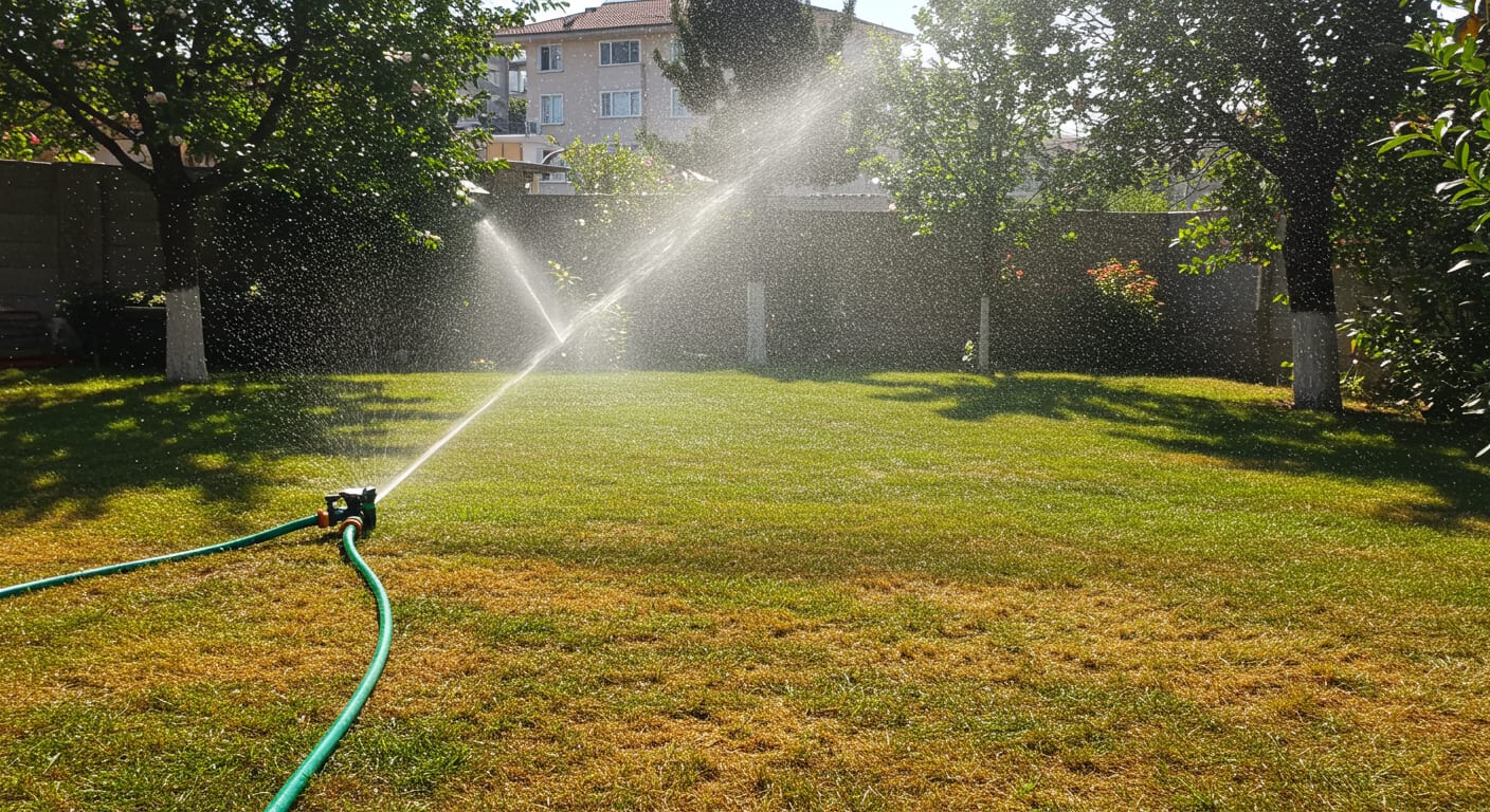 Yaz kuraklığında bahçe sulaması ve çim bakımı