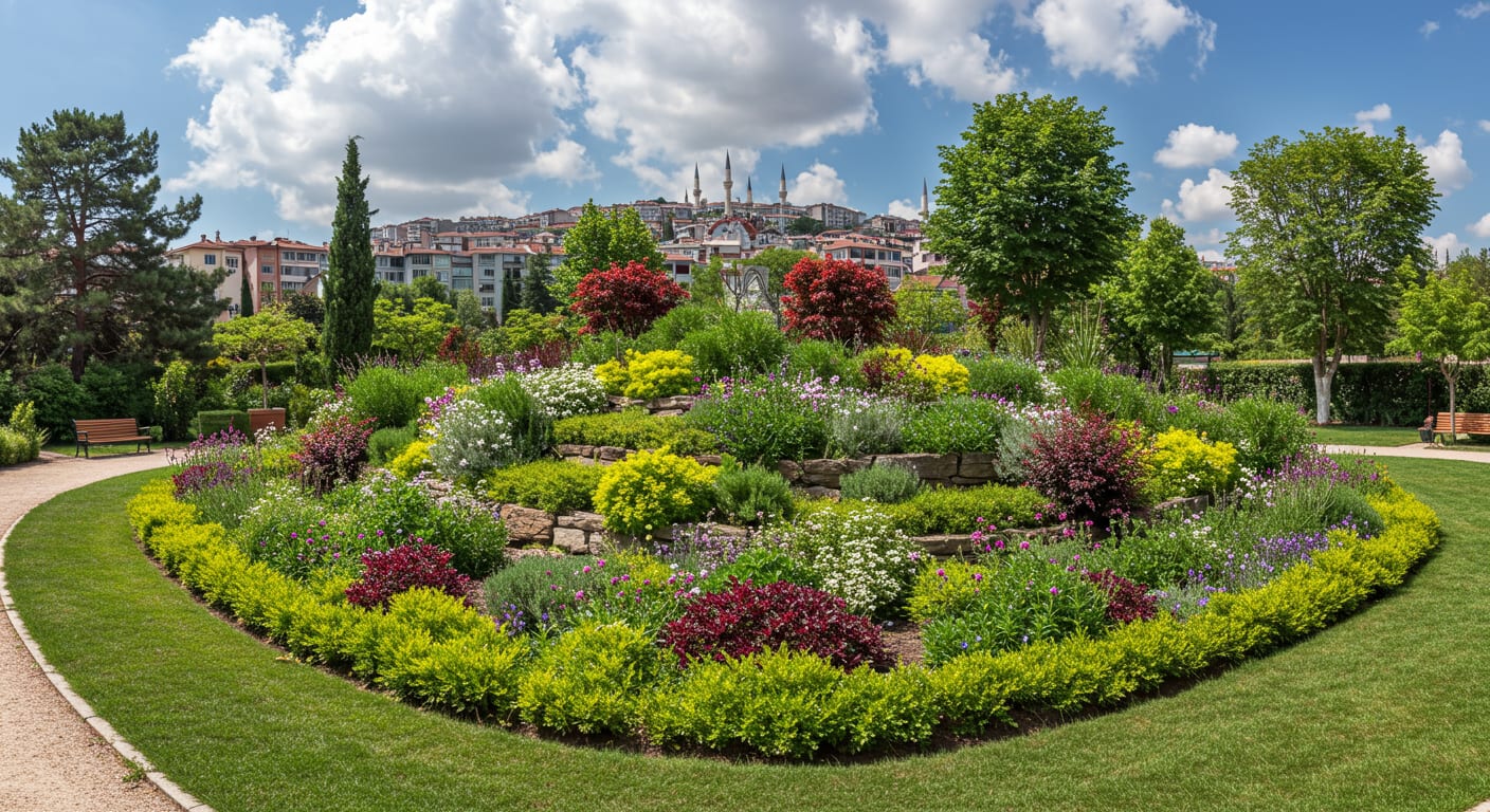 Süs bahçesinde katmanlı companion planting uygulaması